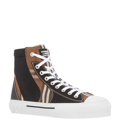 burberry vintage check high-top sneakers